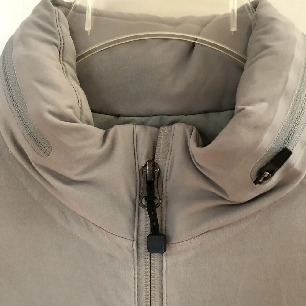 Ministry of Supply Aurora Insulated Full Zip Hood Jacket Green Gray Men Large - Picture 2 of 12